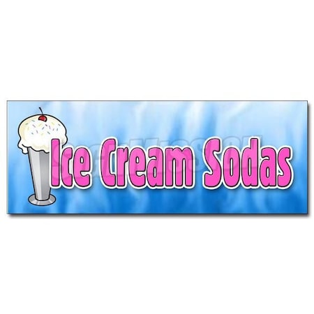 ICE CREAM SODAS DECAL Sticker Cones Sundae Floats Banana Split Egg Cream